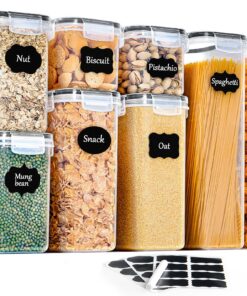 GoMaihe Vorratsdosen 8er Set Luftdicht aus Recycelbarem Plastik