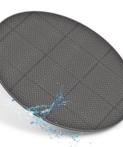 tillvex® Whirlpool-Unterlage rund 196 cm – Bodenschutz & Isolierung, Thermo-Schutzmatte (Grau)