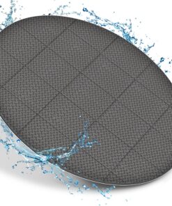 tillvex® Whirlpool-Unterlage rund 240 cm – Thermo-Bodenschutzmatte schützt & isoliert (Grau)