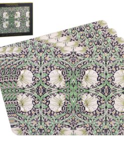 The Leonardo Collection William Morris Pimpernel Platzsets, 4er-Set, ideal für Küche, rutschfest, waschbar, leicht zu re