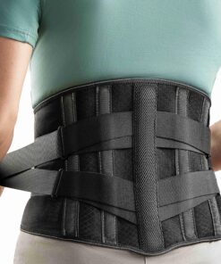 GINTRON Rückenstützgürtel für Herren und Damen mit Atmungsaktivem Lendenpolster für Arbeit und Sports, LWS, Bequeme und