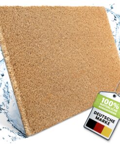 Fussmatte Kokos Wetterfest - extrem robust für Haustür - идеal für Garten und Garage - 40x60 cm