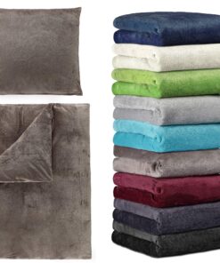 BaSaTex Winter Cashmere Touch Bettwäsche 90x200 bis 100x200 cm Anthrazit BaSaTex Winter Cashmere Touch Spannbettlaken 90