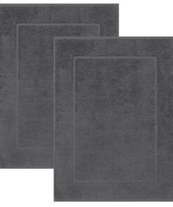 Betz Badvorleger Premium, saugstark & pflegeleicht – 100% Baumwolle, waschbar bis 60 °C – anthrazit Farbe