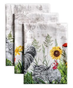 Maison d' Hermine Geschirrtücher - 100% Baumwolle, Mehrzweck Gebrauch, ideales Muttertagsgeschenk – Frühling/Sommer(50 c