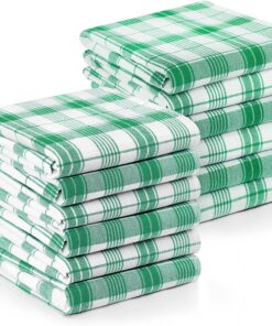 Utopia Towels UT1047 Geschirrtücher, kariert, 100% ringgesponnene Baumwolle, super saugfähige Leinen, weich und wiederve