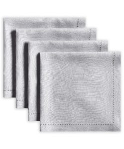Maison d'Hermine Avignon Microchip-Servietten, 100 % Leinen, weich und bequem, perfekt für Familienessen (50.8 x 50.8 cm